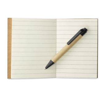 CARTOPAD Recycled notebook with pen Black