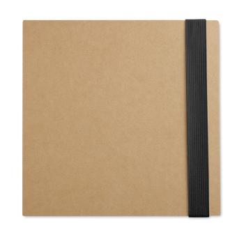 QUINCY Notebook with memo set and pen Black