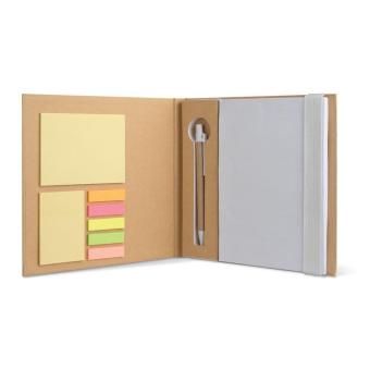 QUINCY Notebook with memo set and pen 