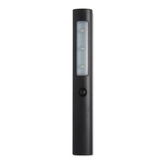 ANDRE 3 LED torch with magnet Black