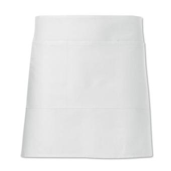 JARED Waiter's apron short 195 gr/m2 White