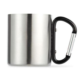 TRUMBO Metal mug & carabiner handle Black