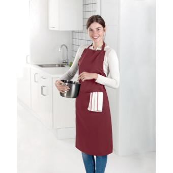 FITTED KITAB Küchenschürze Bordeaux