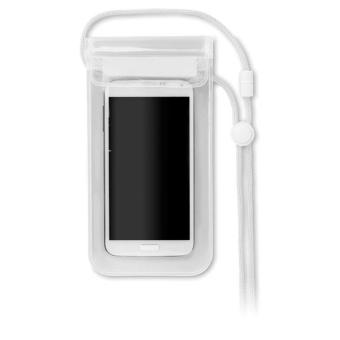 COLOURPOUCH Wasserfeste Smartphone Hülle Transparent weiß