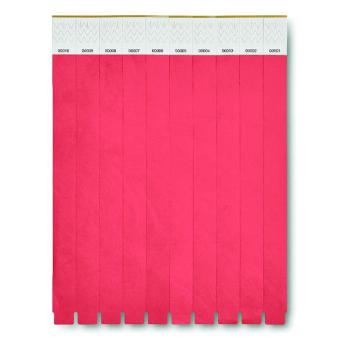  TYVEK One sheet of 10 wristbands Red