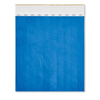  TYVEK One sheet of 10 wristbands Bright royal