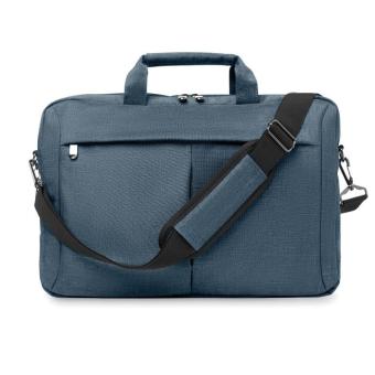STOCKHOLM Laptop bag in 2 tone 360d Aztec blue