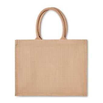 BRICK LANE Jute Shopping Tasche Beige