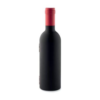SETTIE Bottle shape wine set Black