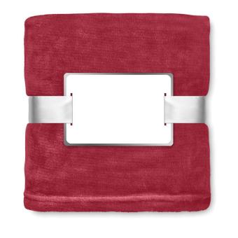 DAVOS Blanket flannel Burgundy