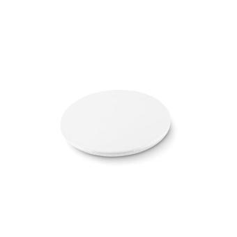 Mirror button metal Flat silver