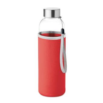 UTAH GLASS Trinkflasche Glas 500 ml Rot