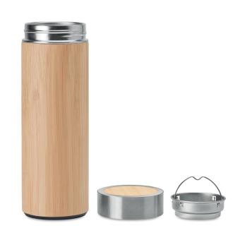 BATUMI Doppelwandige Trinkflasche    MO9421 -03 Holz
