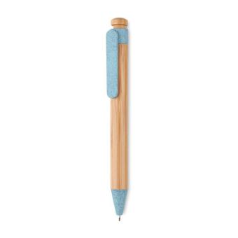 TOYAMA Bamboo/Wheat-Straw ABS ball pen Aztec blue