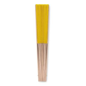 FANNY WOOD Manual hand fan wood Yellow