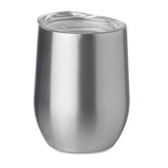 CHIN CHIN Double wall mug 300ml Flat silver