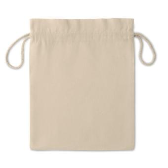 TASKE MEDIUM Medium Cotton draw cord bag Fawn