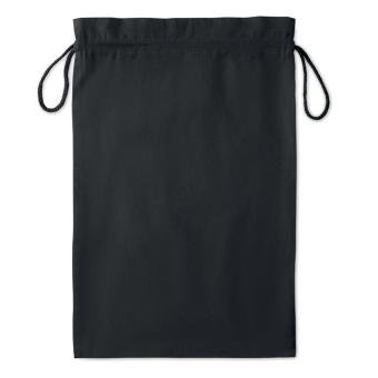 TASKE LARGE Large Cotton draw cord bag Black