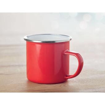 PLATEADO Metal mug with enamel layer Red