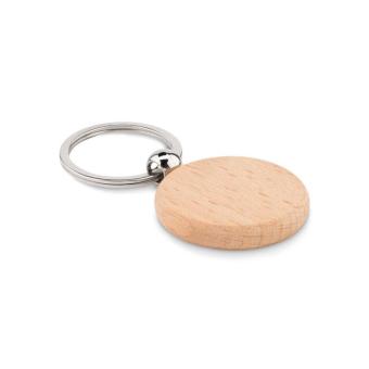 TOTY WOOD Round wooden key ring Timber