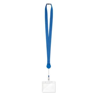 ZIP LANYARD Lanyard mit Badge-Halter Königsblau