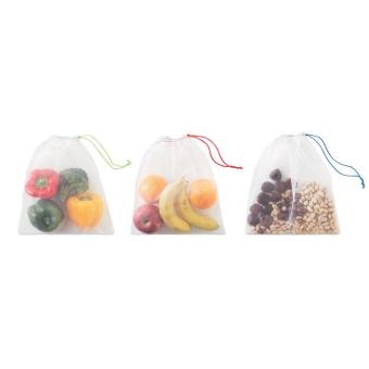 VEGGIE SET RPET Set of 3 RPET mesh food bags White