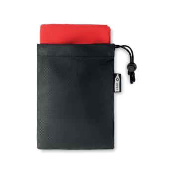 TUKO RPET RPET sports towel and pouch Red