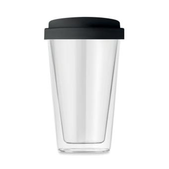 BIELO TUMBLER Borosilikat Trinkglas 350ml Schwarz