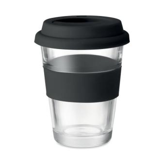 ASTOGLASS Glas Becher 350 ml Schwarz