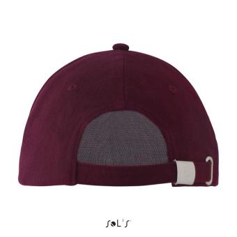 LONG BEACH FIVE PANEL CAP, bordeaux Bordeaux | M