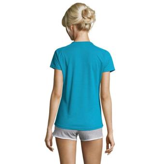 SPORTY WOMEN T-SHIRT POLYES, aqua Aqua | XS