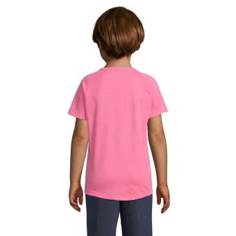 SPORTY KIDS T-SHIRT 140g, neon pink Neon pink | XL