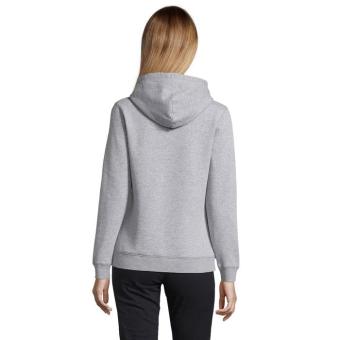 SPENCER WOMEN HOODED SWEAT, Grey melange Grey melange | XS