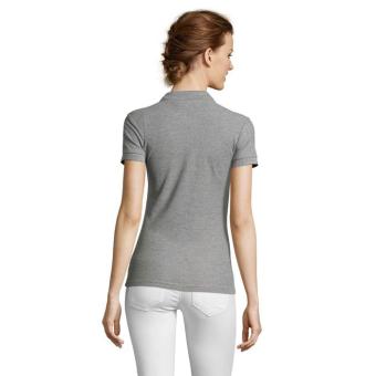 PEOPLE WOMEN POLO 210g, Grey melange Grey melange | L