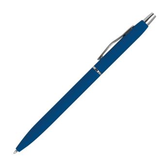 Rubber coated ball pen Aztec blue