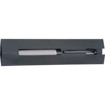 CrisMa twist action pen made of stainless steel, matt grey Convoy grey