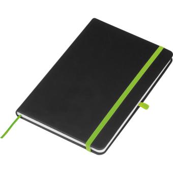 A5 notebook with coloured engraving Apple green