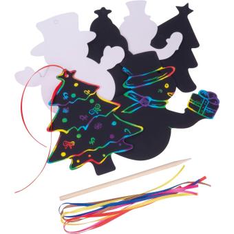 Ornament Set of scratch paper Multicolor