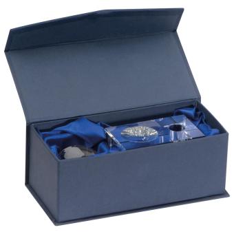 Stiftehalter aus Glas mit abnehmbarer Weltkugel Transparent