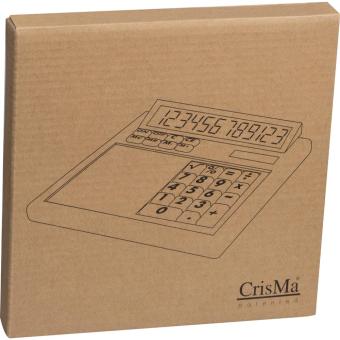 Tischrechner Eigendesign mit 12 Digits aus Kunststoff Weiß