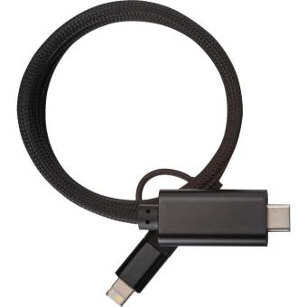 magnetic quick-charging cable Black