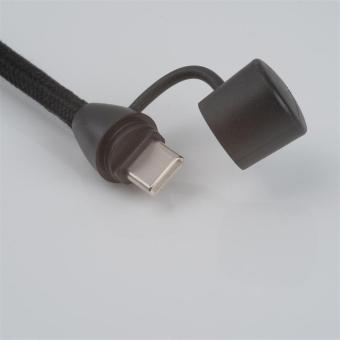 Type-C charging cable lanyard Black