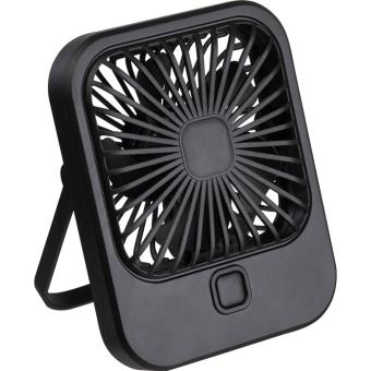 Table fan with rechargeable battery Black