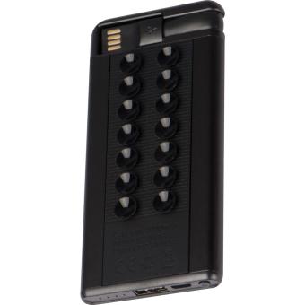 4.000 mAh Powerbank with suction cups Black