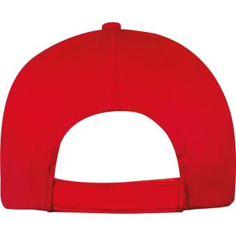 5-panel classic baseball cap Red
