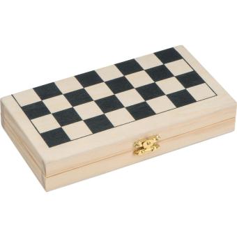 Backgammon - Schach -Dame Spiel Beige