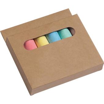 Chalks in box Brown