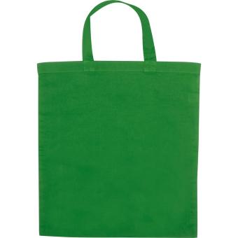 Cotton bag with short handles MARSHALL Green