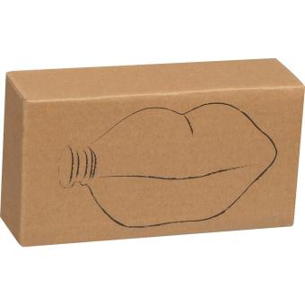 Lip shaped hip flask Red