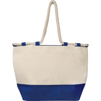 Jutetasche mit Kordel Blau